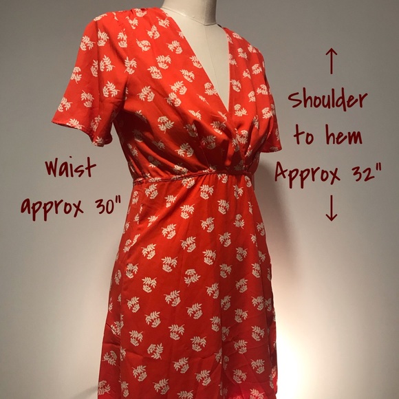 NWT Red Wrap Dress by Dress Forum ▪️sz Large - Picture 3 of 8